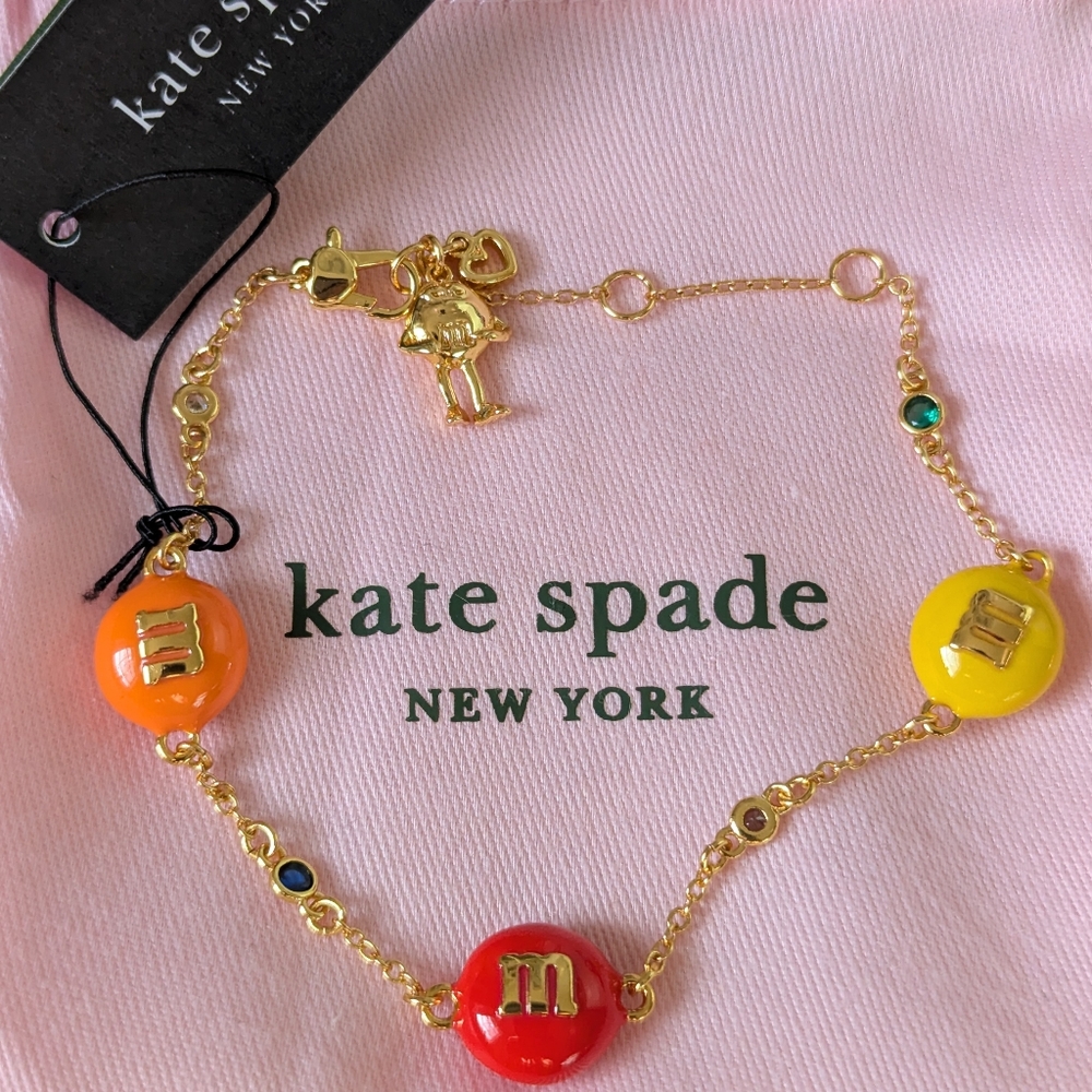 Kate Spade & M&M'S Gold Bracelet with Colorful Charms - Picture 16 of 16